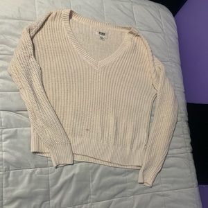 PINK Victoria’s Secret Oversized V Neck Sweater
